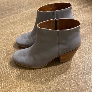 Rachel Comey, gray leather booties, 7